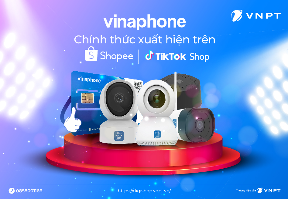 VinaPhone chính thức xuất hiện trên Shopee và TikTok Shop!